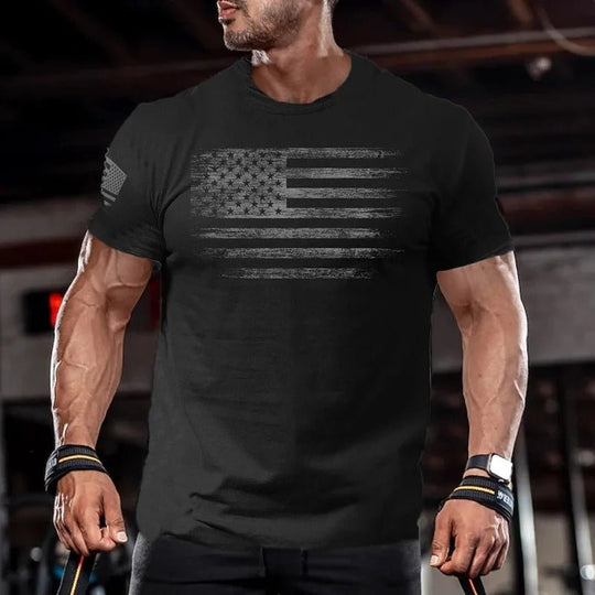 American Flag Gym T-shirt - Pulse Gym Wear