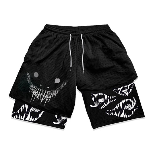 Anime Berserk 2 in 1 Gym Shorts - Pulse Gym Wear