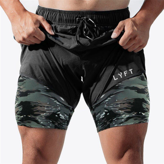 NYHET Gympower Camo Lyft Shorts - Pulse Gym Wear