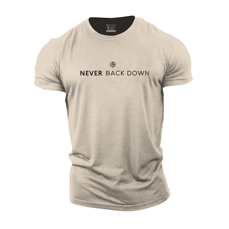 Never Back Down T-Shirt - Pulse Gym Wear