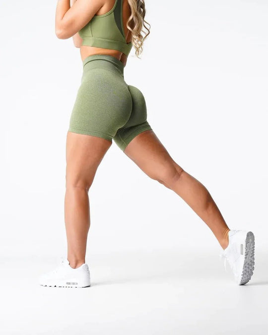 Peach Seamless Shorts - Pulse Gym Wear