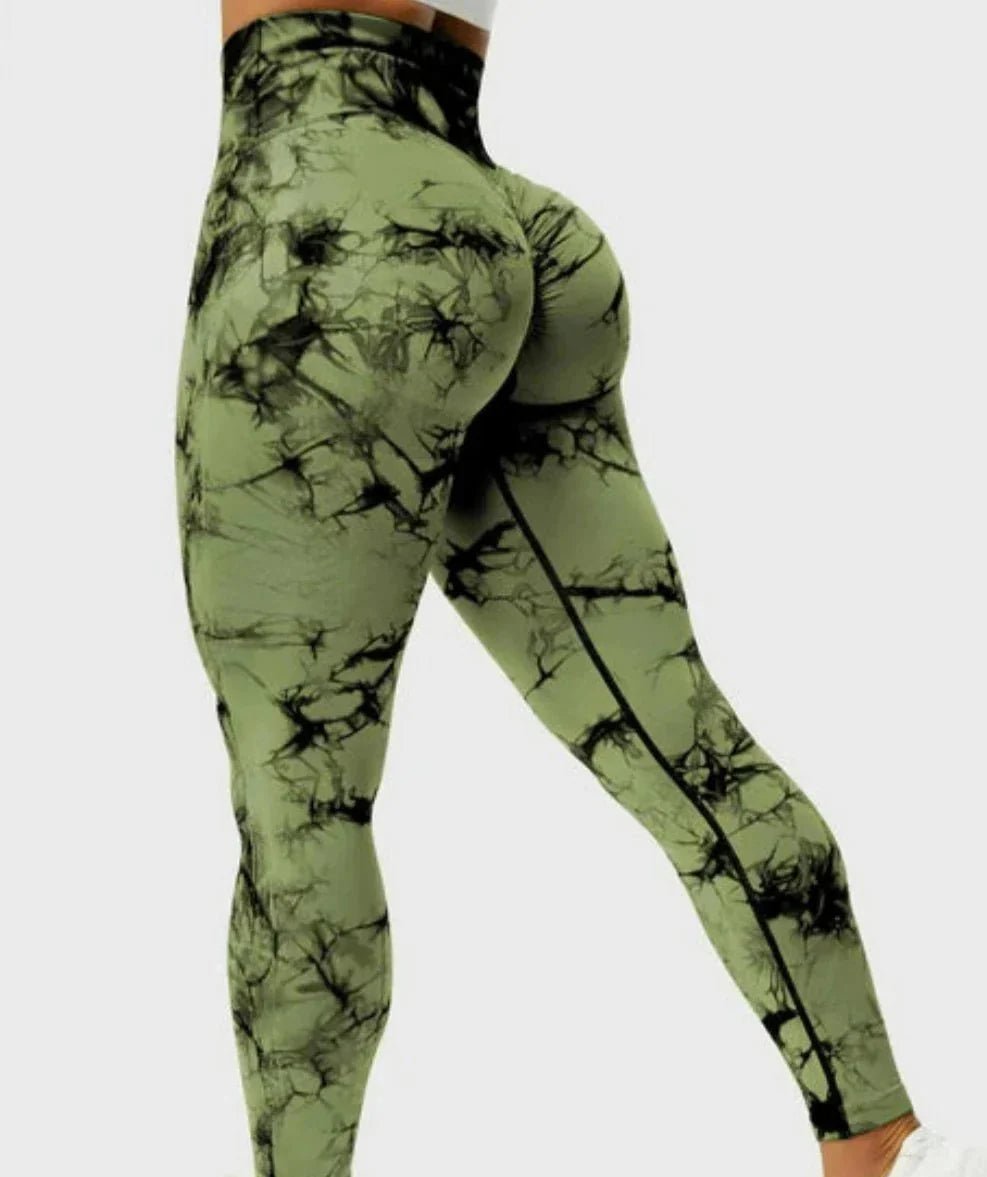 Pulse - Colorful Leggings - Green - Pulse Gym Wear