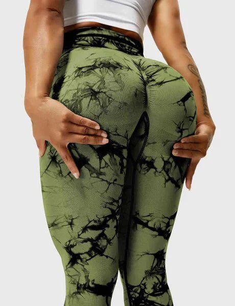 Pulse - Colorful Leggings - Green - Pulse Gym Wear