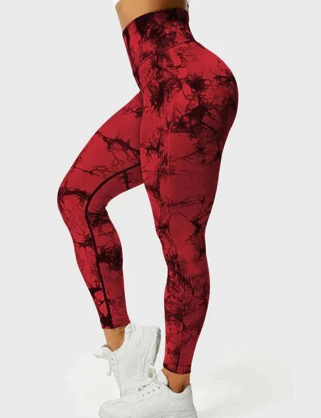 Pulse - Colorful Leggings - Red - Pulse Gym Wear