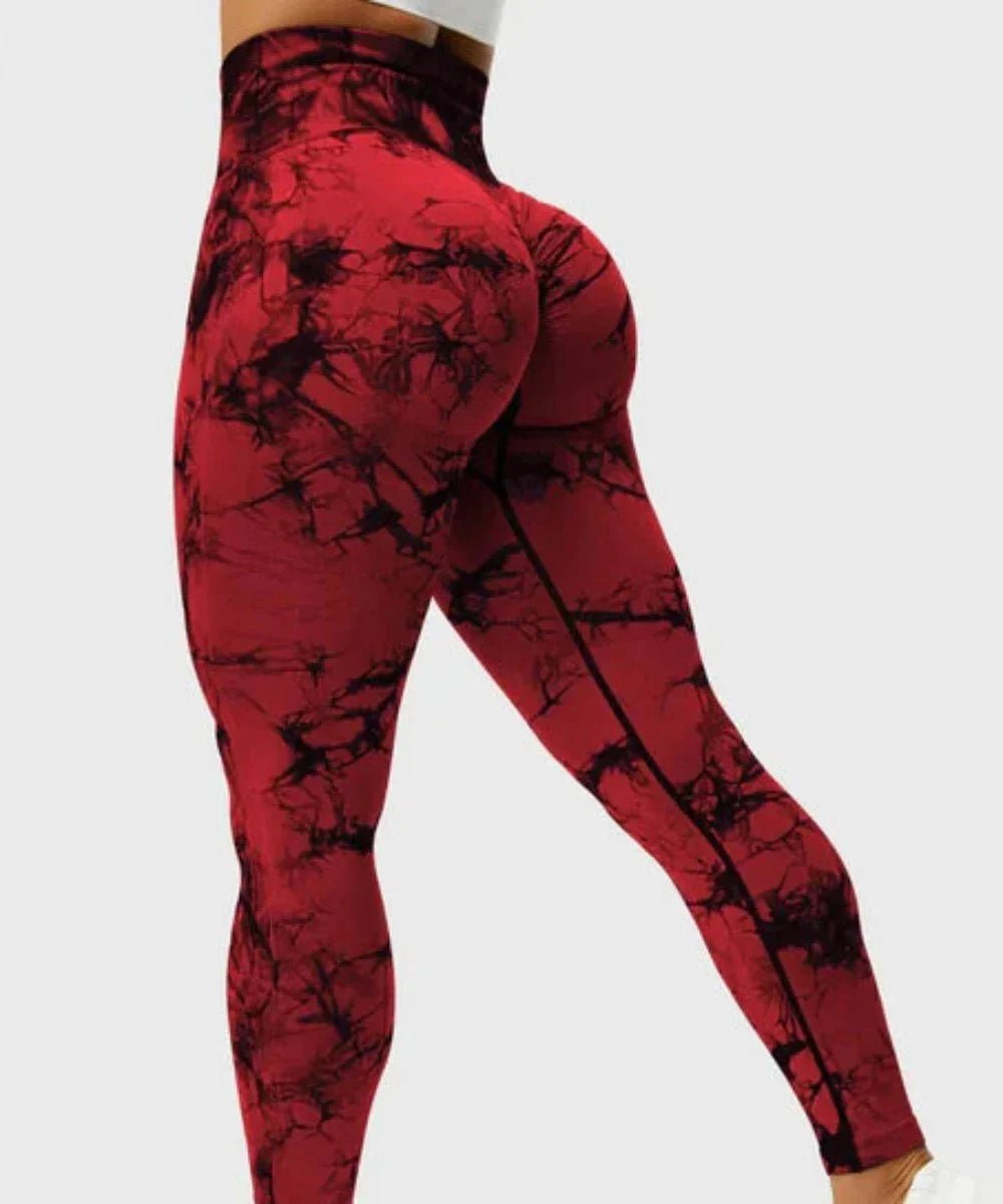 Pulse - Colorful Leggings - Red - Pulse Gym Wear