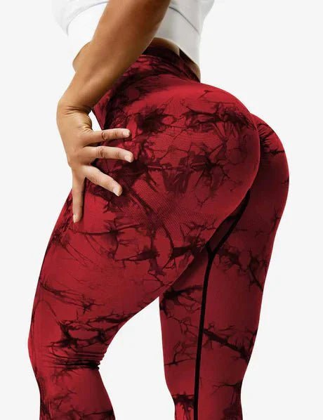 Pulse - Colorful Leggings - Red - Pulse Gym Wear