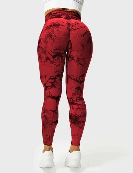 Pulse - Colorful Leggings - Red - Pulse Gym Wear