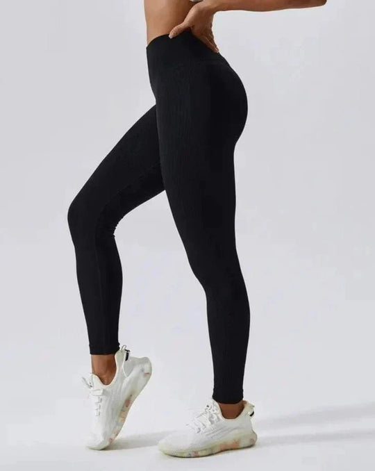 Gympower Scrunch ribbade konturleggings - Pulse Gym Wear