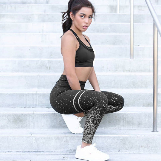 Pulse - Sparkling Stripe Leggings - Pulse Gym Wear