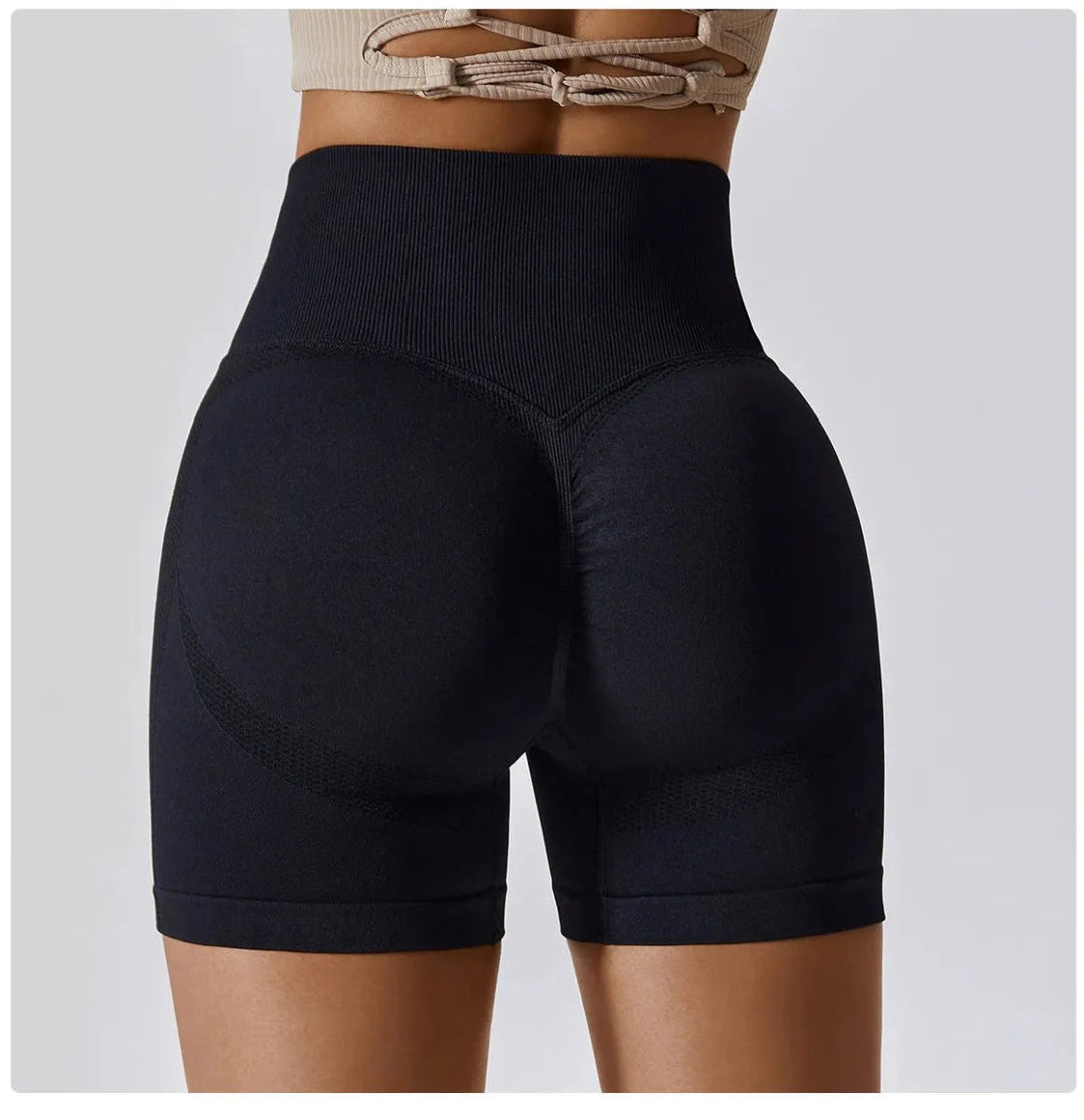 Gympower V-söm leggingshorts - Pulse Gym Wear