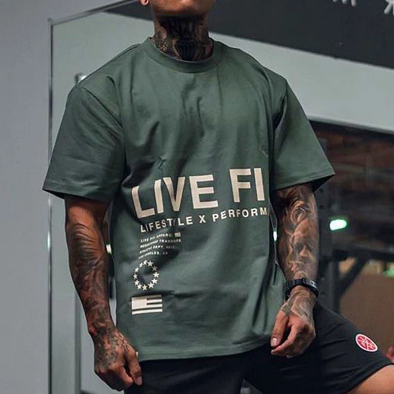 The Live Fi Gym T-shirt - Pulse Gym Wear