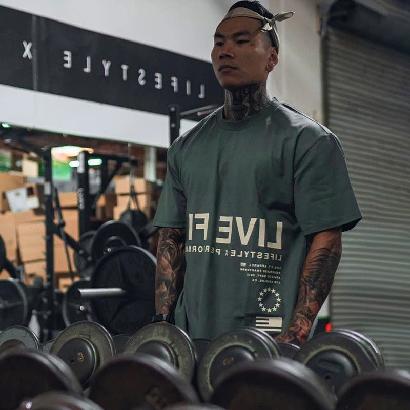 The Live Fi Gym T-shirt - Pulse Gym Wear