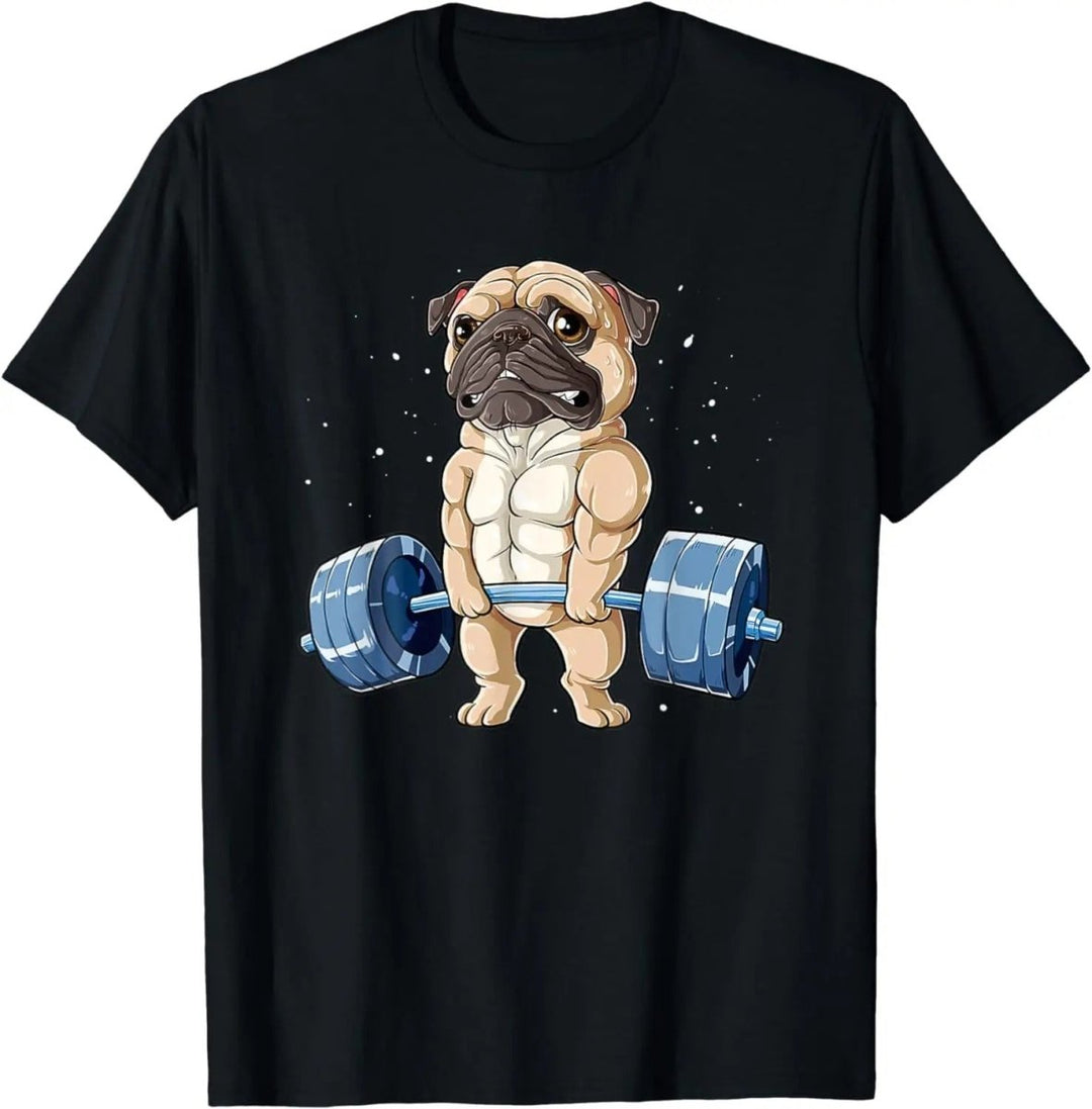 The Pug Weightlifting T-shirt - Pulse Gym Wear