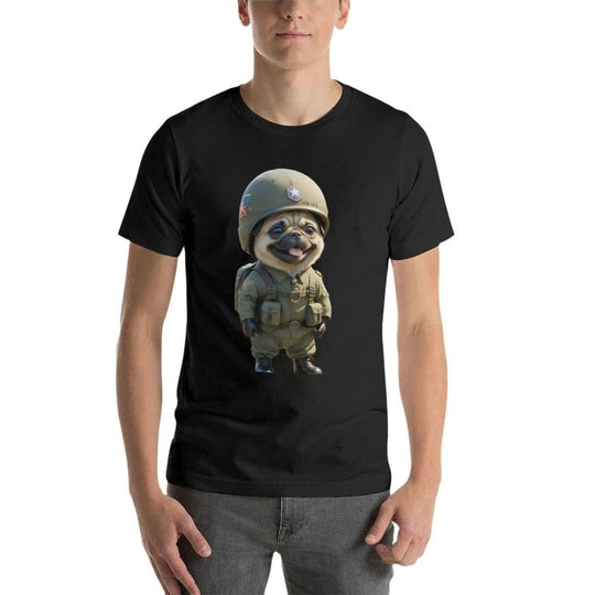 The Soldier Pug T-shirt - Pulse Gym Wear