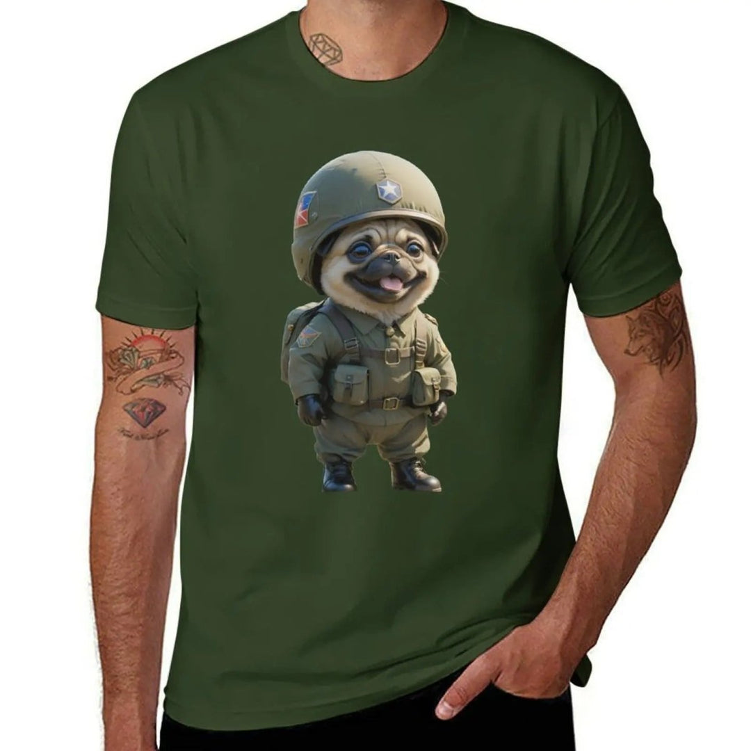 The Soldier Pug T-shirt - Pulse Gym Wear