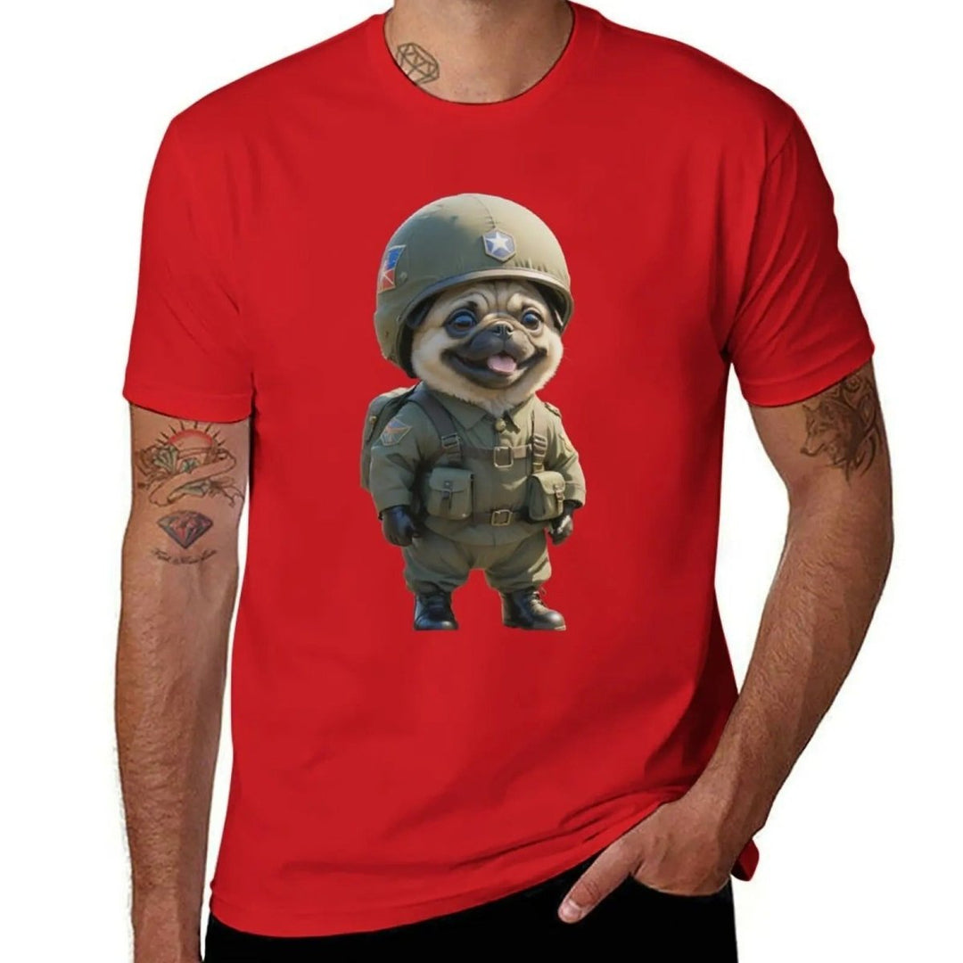 The Soldier Pug T-shirt - Pulse Gym Wear