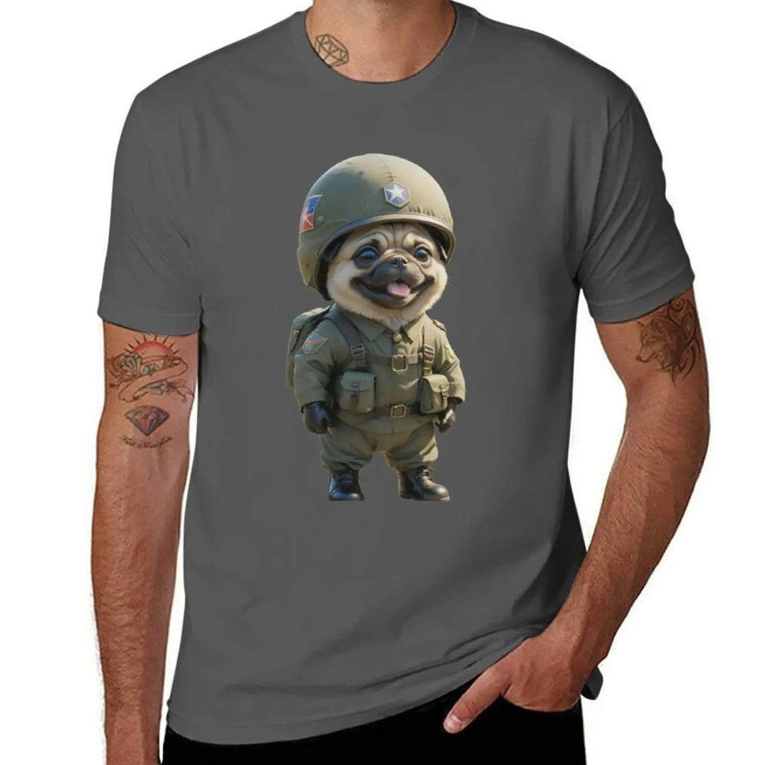 The Soldier Pug T-shirt - Pulse Gym Wear