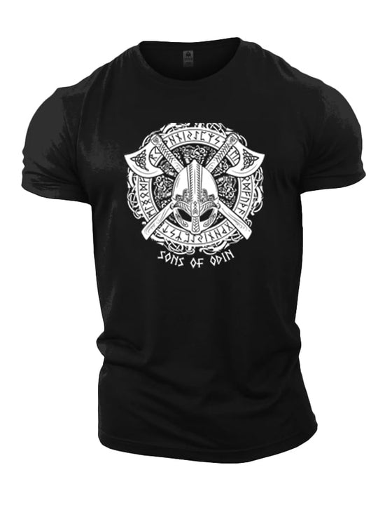 Viking Odin Axes T-shirt - Pulse Gym Wear