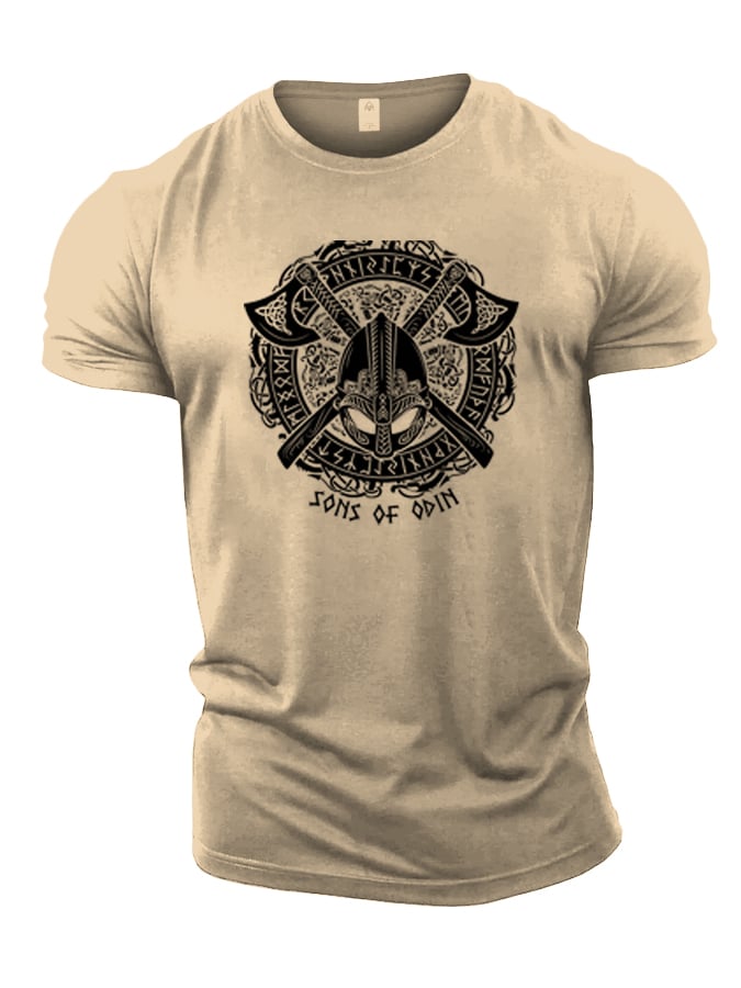 Viking Odin Axes T-shirt - Pulse Gym Wear