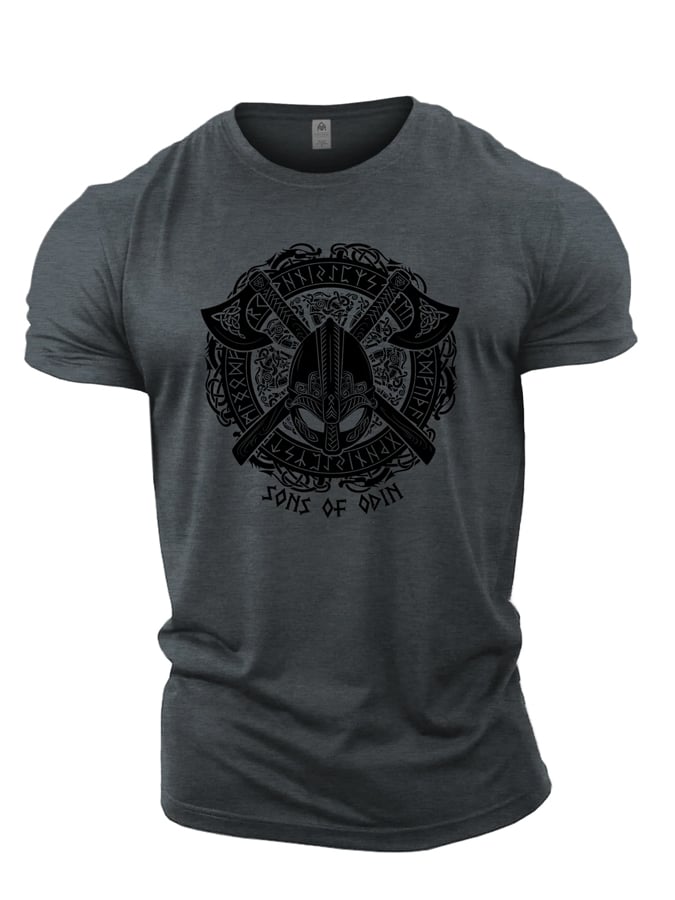 Viking Odin Axes T-shirt - Pulse Gym Wear